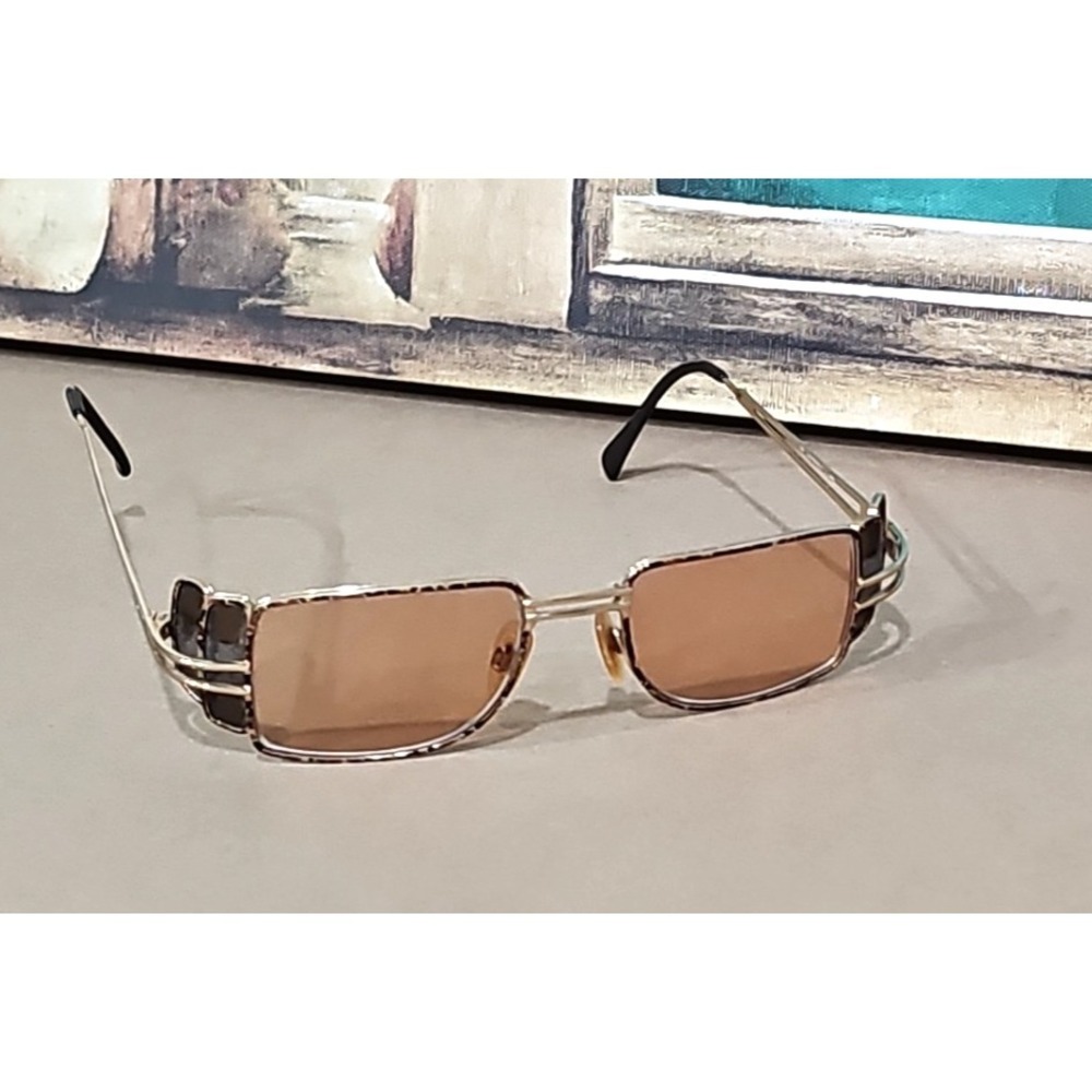 Vintage Cazal 988 Sunglasses; Gold Frame Only - Picture 5 of 7